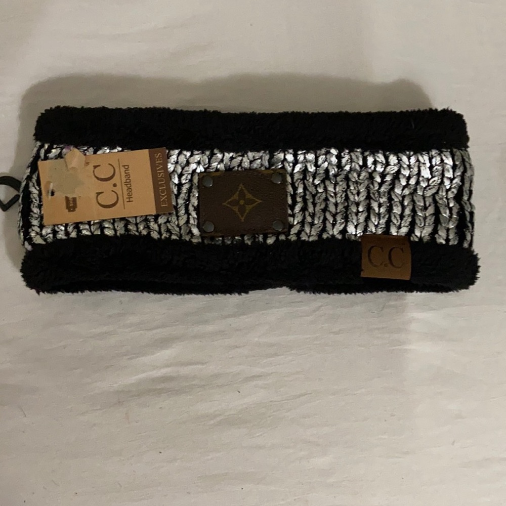 Brand new upcycled head warmer